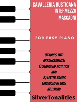 cover image of Cavalleria Rusticana Easy Piano Sheet Music Combo